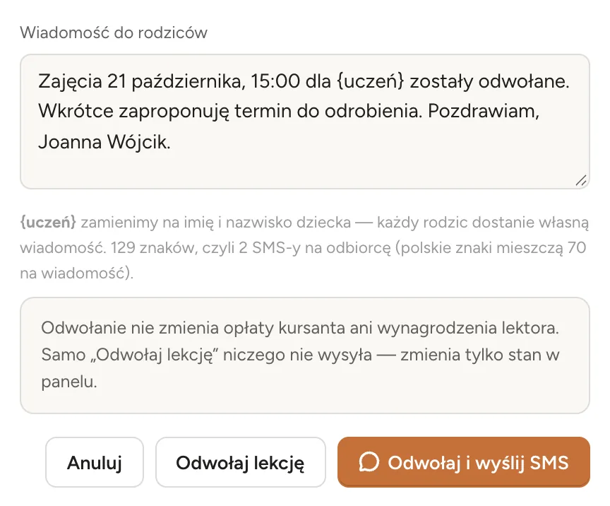 Lektor choruje? Rodzice wiedzą od razu.