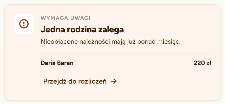 Wiesz, kto zapłacił — rodzina albo firma.